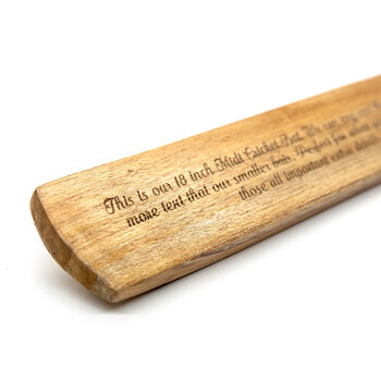 Personalised Cricket Bat: 18 Inch Laser Engraved, 3 of 4