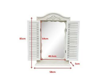 Distressed French Style Shutter Mirror, 6 of 6