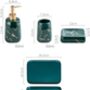 Ceramic Bathroom Accessories Luxury Set Dark Green, thumbnail 5 of 5