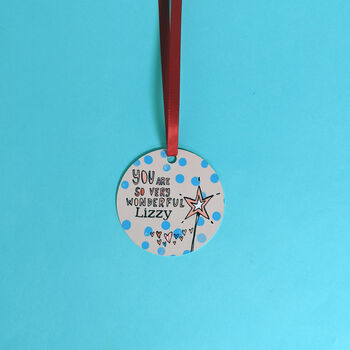 Personalised Wonderful Person Decoration, 3 of 7