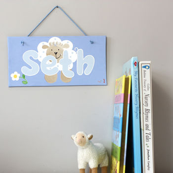 Personalised Farm Sheep Canvas Sign, 7 of 11