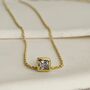 Princess Cut Diamond On The Chain Necklace, thumbnail 1 of 5