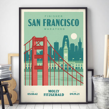 Personalised San Francisco Marathon Print, Unframed, 2 of 4