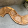 56cm Handcrafted Teak Wooden Snake Bowl – Serving Dish, thumbnail 7 of 12
