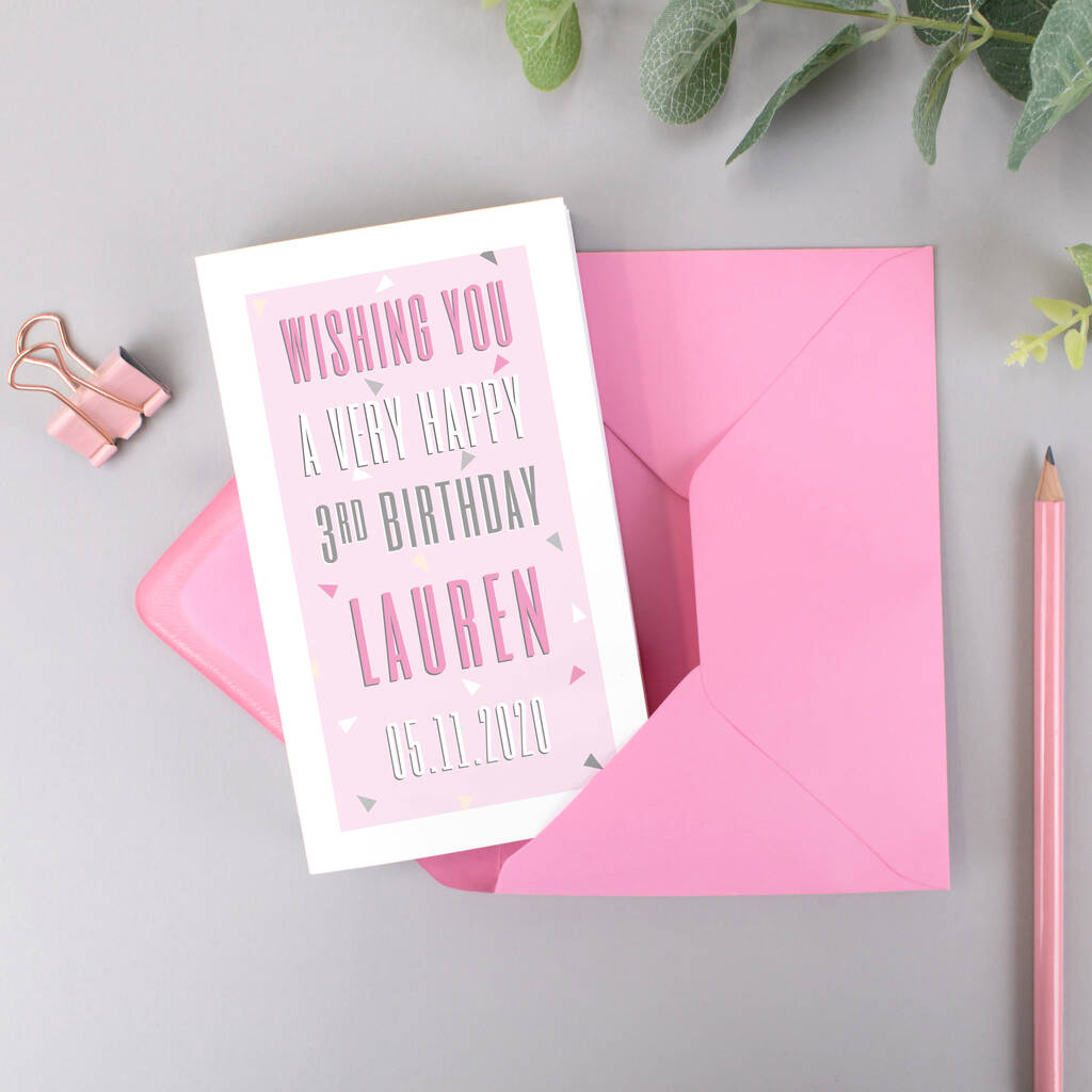 1st Birthday Fold Out Card By Coulson Macleod | notonthehighstreet.com