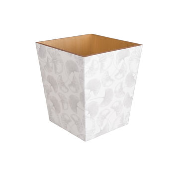 Wooden White Ginko Tissue Box Cover, 4 of 4