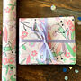 Birthday Gift Wrap For Her Pink Floral, thumbnail 2 of 2