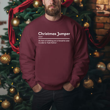 Bah Humbug Anti Festive Christmas Jumper, 4 of 8