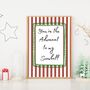 A4 Romantic, Christmas Art Print, You're The Advocaat To My Snowball, thumbnail 4 of 6
