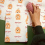 Personalised Santa Paws, Christmas Dog Wrapping Paper, thumbnail 1 of 12
