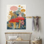Mouse Reading Mushroom Nursery Art Print, thumbnail 3 of 4