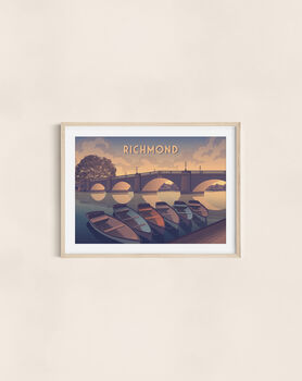 Richmond London Travel Poster Art Print, 2 of 8