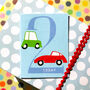 Mini Cars 2nd Birthday Card, thumbnail 1 of 5