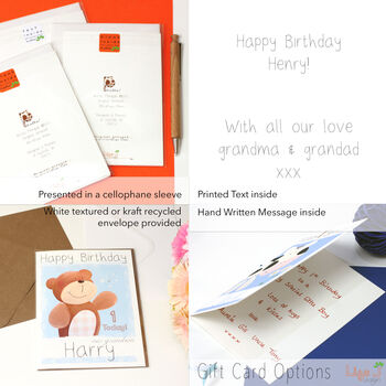 Personalised Bear Relation Birthday Card, 9 of 9