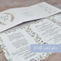 Autumn Willow Wreath Concertina Wedding Invitations, thumbnail 3 of 7