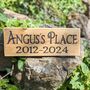 Hand Engraved Wooden Pet Memorial Plaque, thumbnail 1 of 11