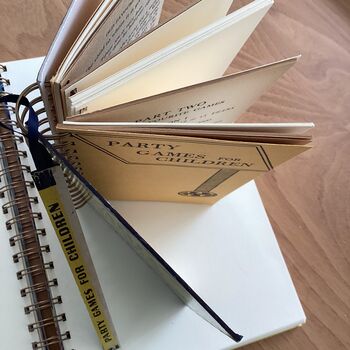 'Party Games For Children' Upcycled Notebook, 4 of 5