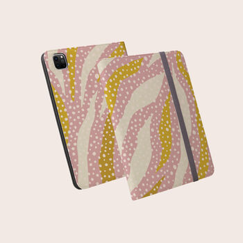 Abstract Dots Vegan Leather Apple iPad Pro Case, 2 of 7