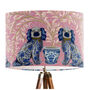 Staffordshire Dog Twins On Pink Lampshade, thumbnail 3 of 5
