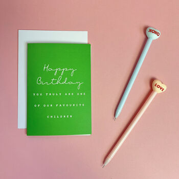 One Of Our Favourite Children, Birthday Wordy Card, 3 of 3