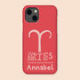 Personalised Aries Star Sign Snap Phone Case, thumbnail 1 of 3