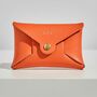 Personalised Orange Leather Card + Coin Purse, thumbnail 2 of 5