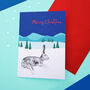 Christmas Hare Card, thumbnail 1 of 2