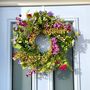 Large Colourful Summertime Floral Wreath, thumbnail 3 of 8