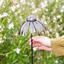 Recycled Metal Echinacea Flower Garden Stake Decoration, thumbnail 2 of 4