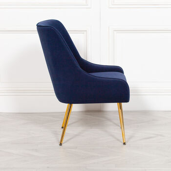 Blue Velvet Chair, 4 of 4