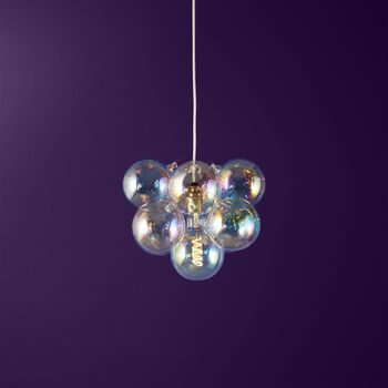 Iridescent Bubble Chandelier Light Small, 2 of 6