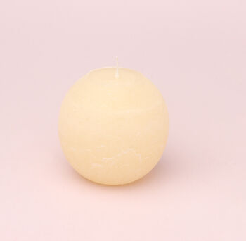 G Decor Georgia Ivory Ombre Sphere Ball Candles, 5 of 6