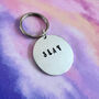 Slay Keyring Hand Stamped Gift, thumbnail 1 of 4