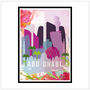 Abu Dhabi, United Arab Emirates, Skyline Art Print, thumbnail 3 of 5