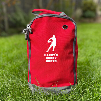 Personalised Rugby Boots Boot Bag, 6 of 7