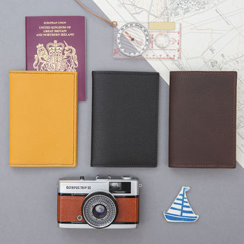 World Traveller Leather Passport Wallet, 3 of 9