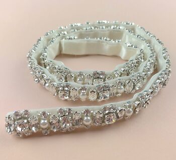 Caitlen Diamante Bridal Belt, 2 of 8