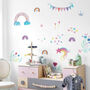 Bunting Rainbows Girl’s Room Decal Stickers, thumbnail 4 of 6