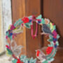 Birds And Berries Wooden Christmas Wreath, thumbnail 3 of 8