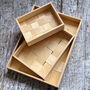 Wooden Box Trays Three Sizes, thumbnail 3 of 4