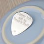 Personalised Rock And Roll Silver Plectrum, thumbnail 1 of 8