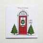 Personalised Red Christmas Door Cards Choice Of Two, thumbnail 2 of 2