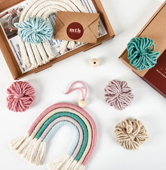 Make Your Own Misty Macrame Rainbow Craft Kit, 2 of 11