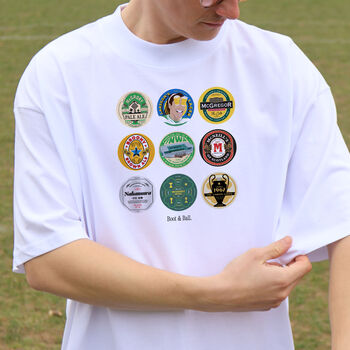 Celtic Football Beer Mats Oversized T Shirt, 4 of 10