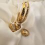 Celestial Gem Studded Open Cuff Bracelet And Faux Hoops Earrings, thumbnail 6 of 7