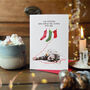 The Cat And The Stocking Christmas Card, thumbnail 3 of 3