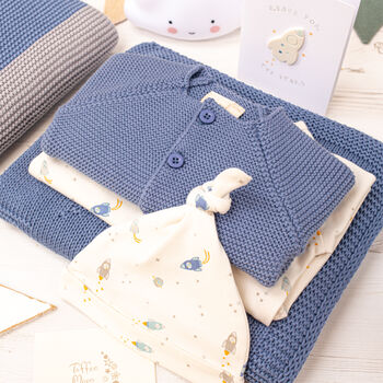 Baby Boys Rockets Babygrow And Hat Set, 11 of 11