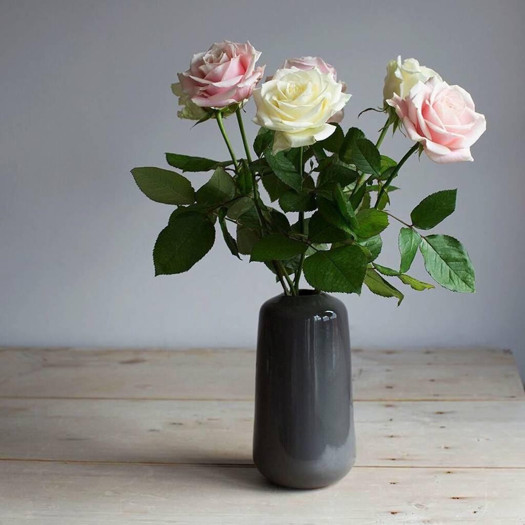 White And Grey Vases By Home Address