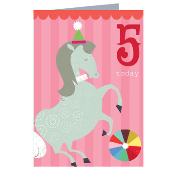 Horse 5th Birthday Card, 2 of 5