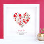 Personalised Ruby Anniversary Button Heart, thumbnail 4 of 5